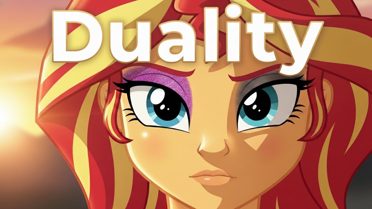 Sunset Shimmer In Duality Equestria Girls Darkwave Music Fan Music Video AI Generated