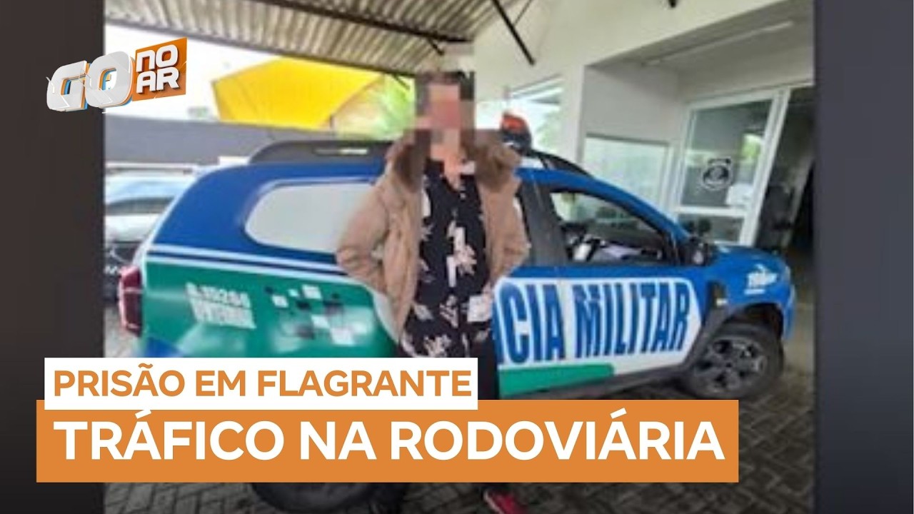 Homem é preso por tráfico na rodoviária de Goiânia (GO)