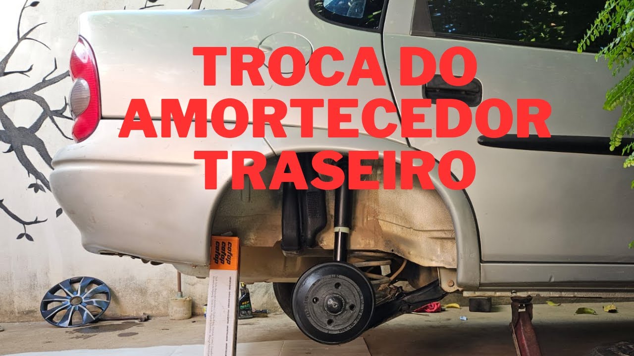 Como trocar o AMORTECEDOR TRASEIRO Celta Corsa Classic Prisma Agile 🔧.