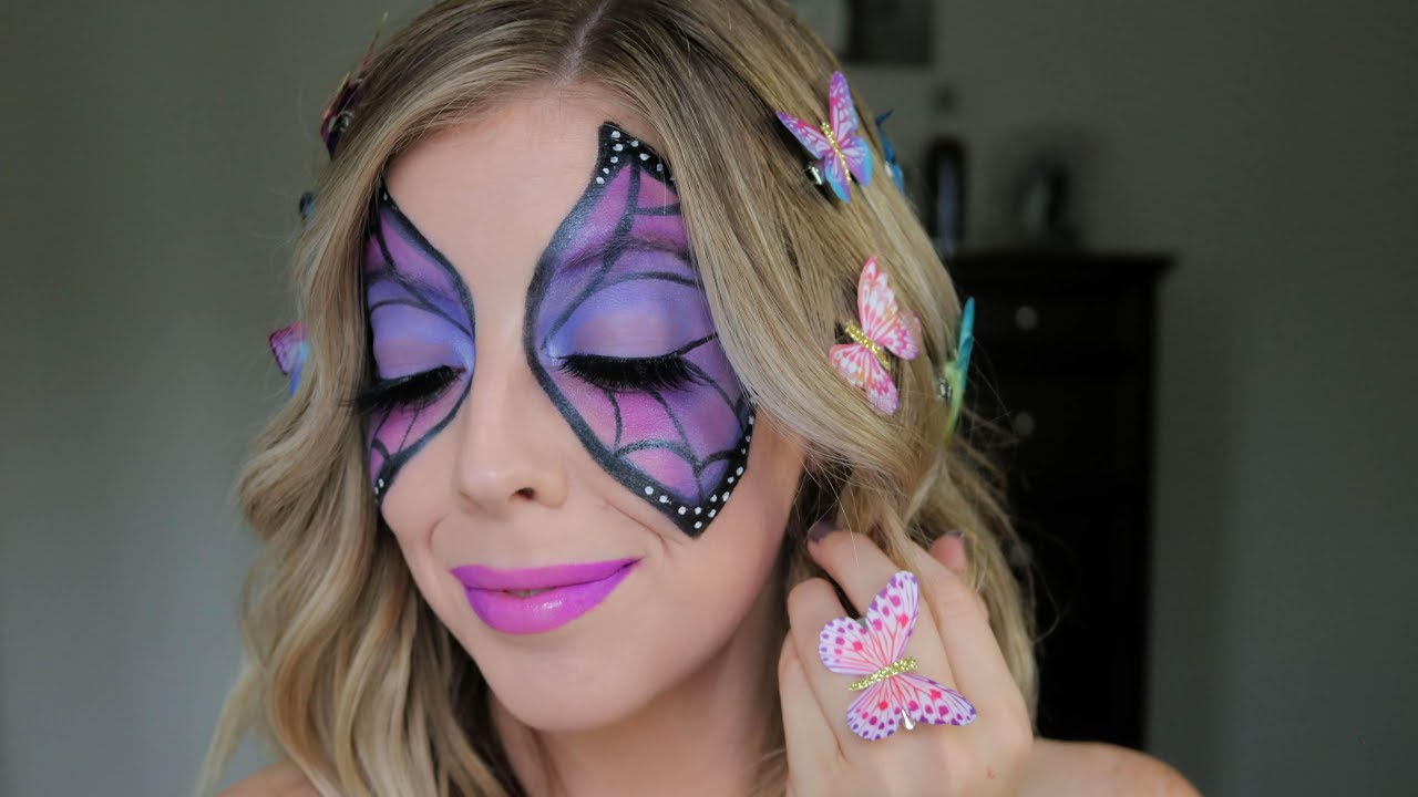 Colorful Butterfly Makeup Halloween Tutorial