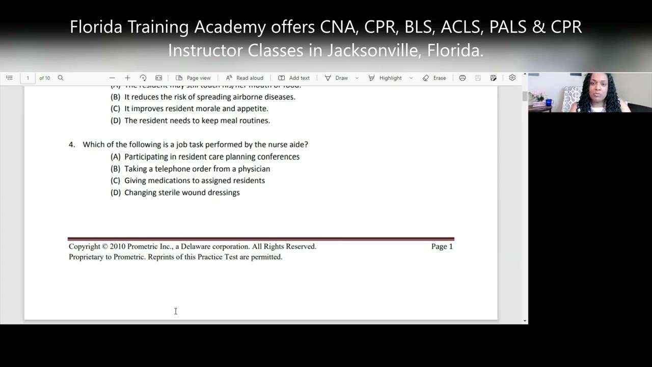 #1 Prometric Practice CNA Written Exam Questions Review with Rationales (Part 1)