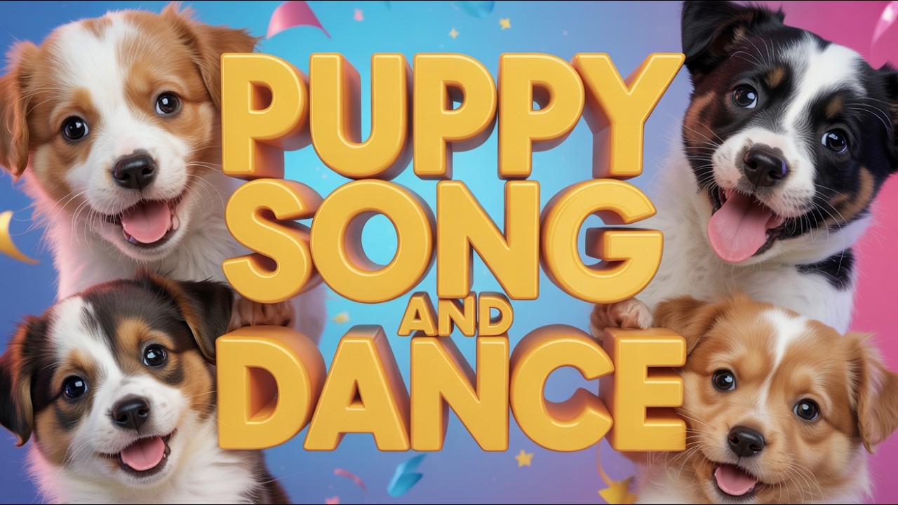 Puppy Birthday Party Song | Fun Dog Music Video for Kids Singing, Dancing, Celebration