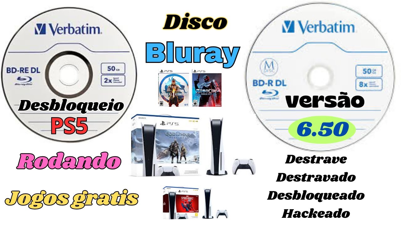 saiu DESBLOQUEIO (PS5 versão 6.50 _ BD-JB Bluray)