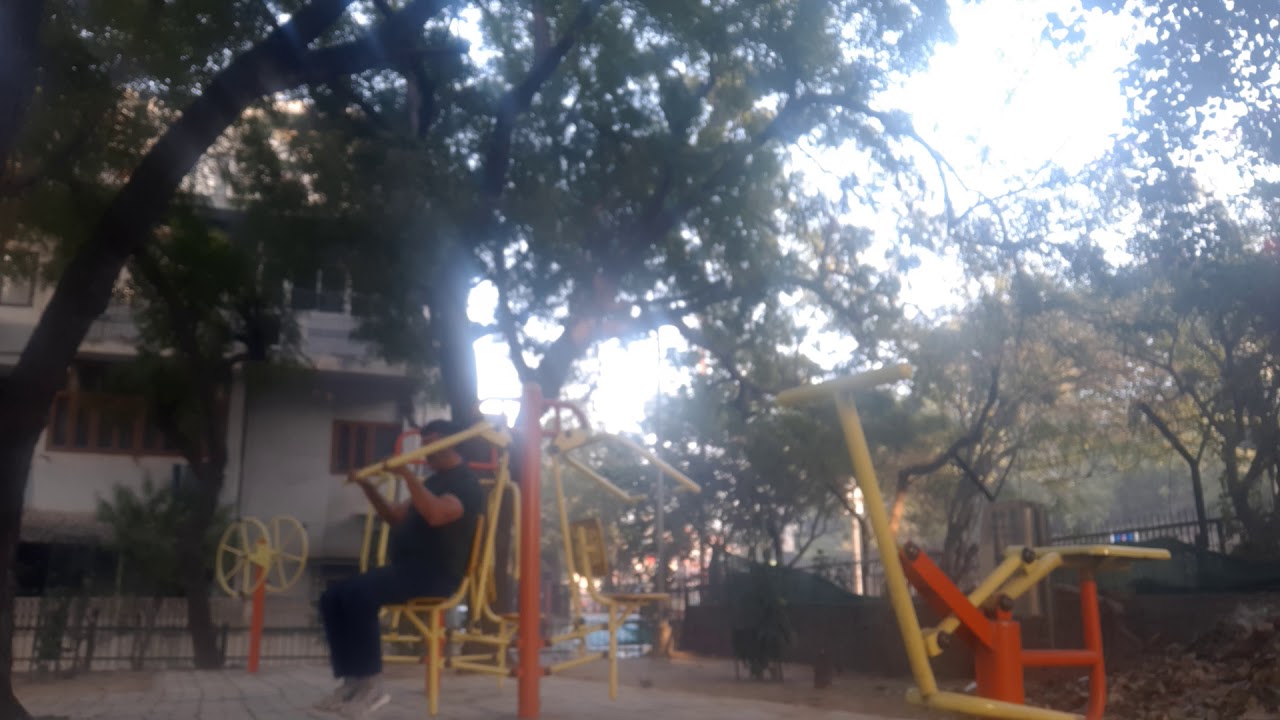 Open air community Gym Munirka Vihar  New Delhi