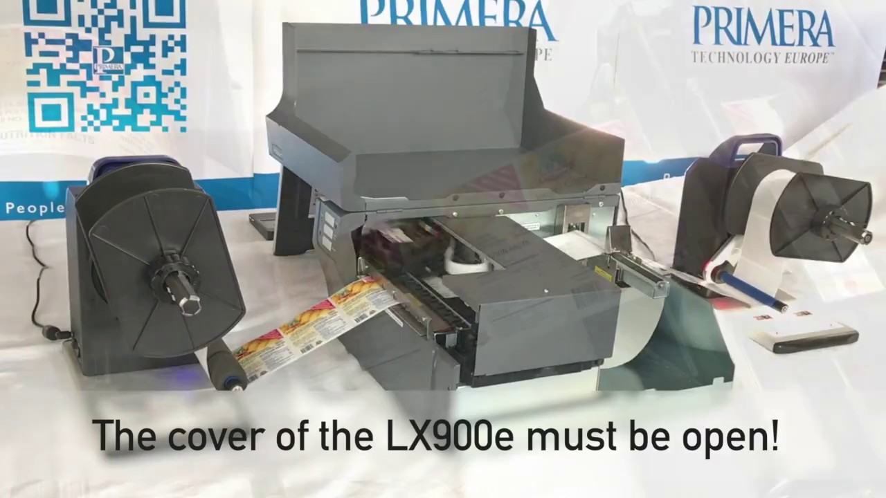 RW7 Label Rewinder and UW7 Label Unwinder with LX900e