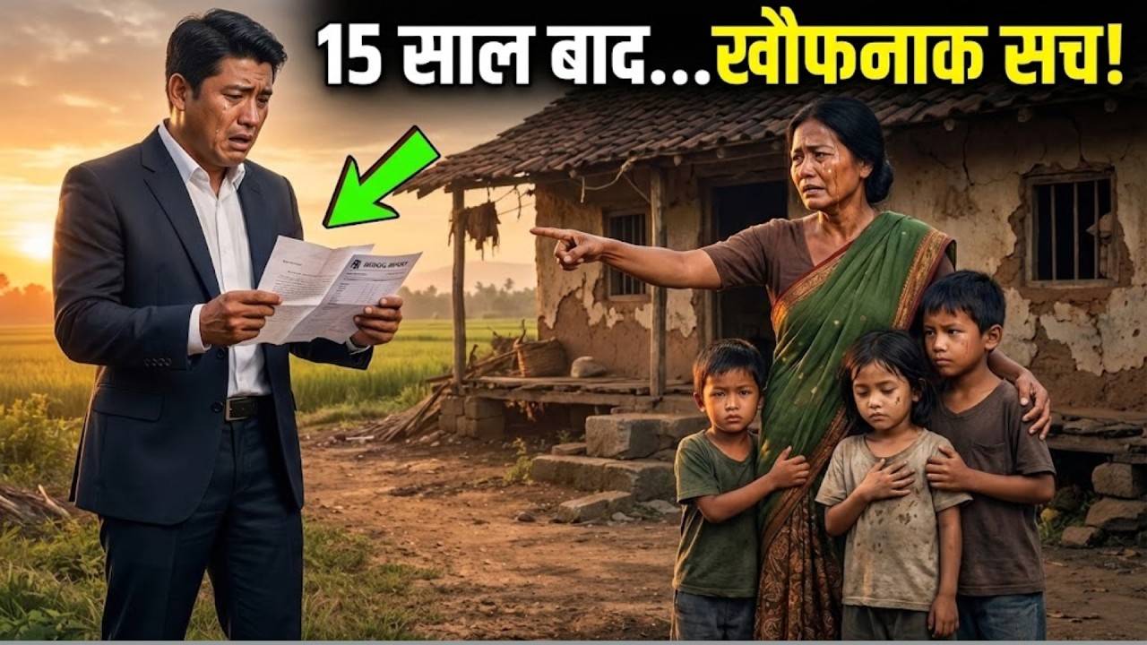 15 साल बाद लौटा पति, सच जानकर कांप गई रूह। #भावनात्मककहानी #HeartTouchingStory