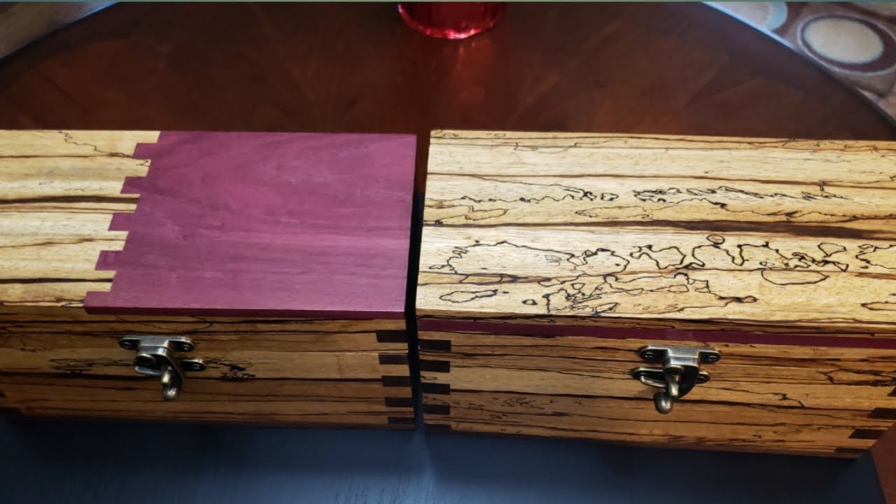 Keepsake Boxes, made from Purple Heart, Walnut and Zebra Wood