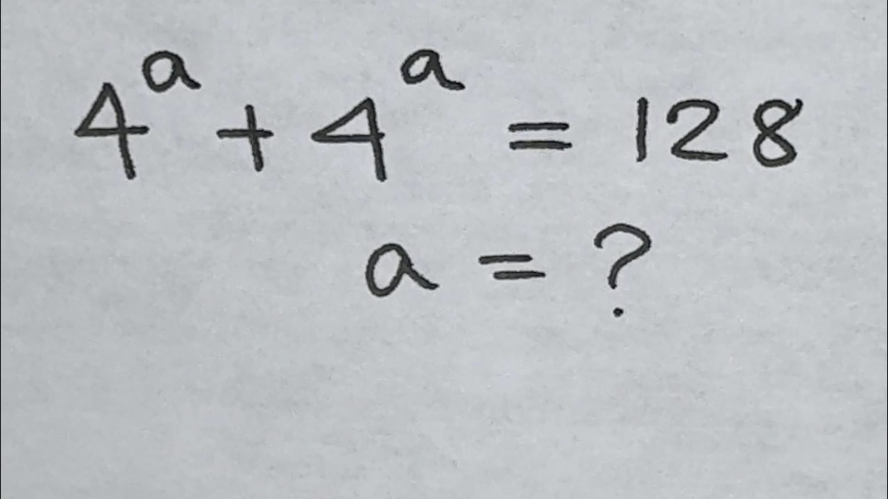 Solve for x in this nice exponential equation | Math Olympiad Mathematics