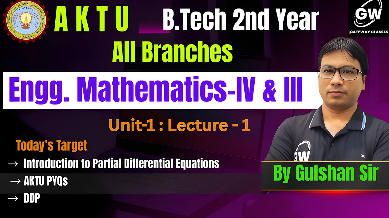🎓 AKTU Maths-3 & Maths-4 | B.Tech Students | 🇮🇳 Independence Day Offer | Gateway Classes 🚀