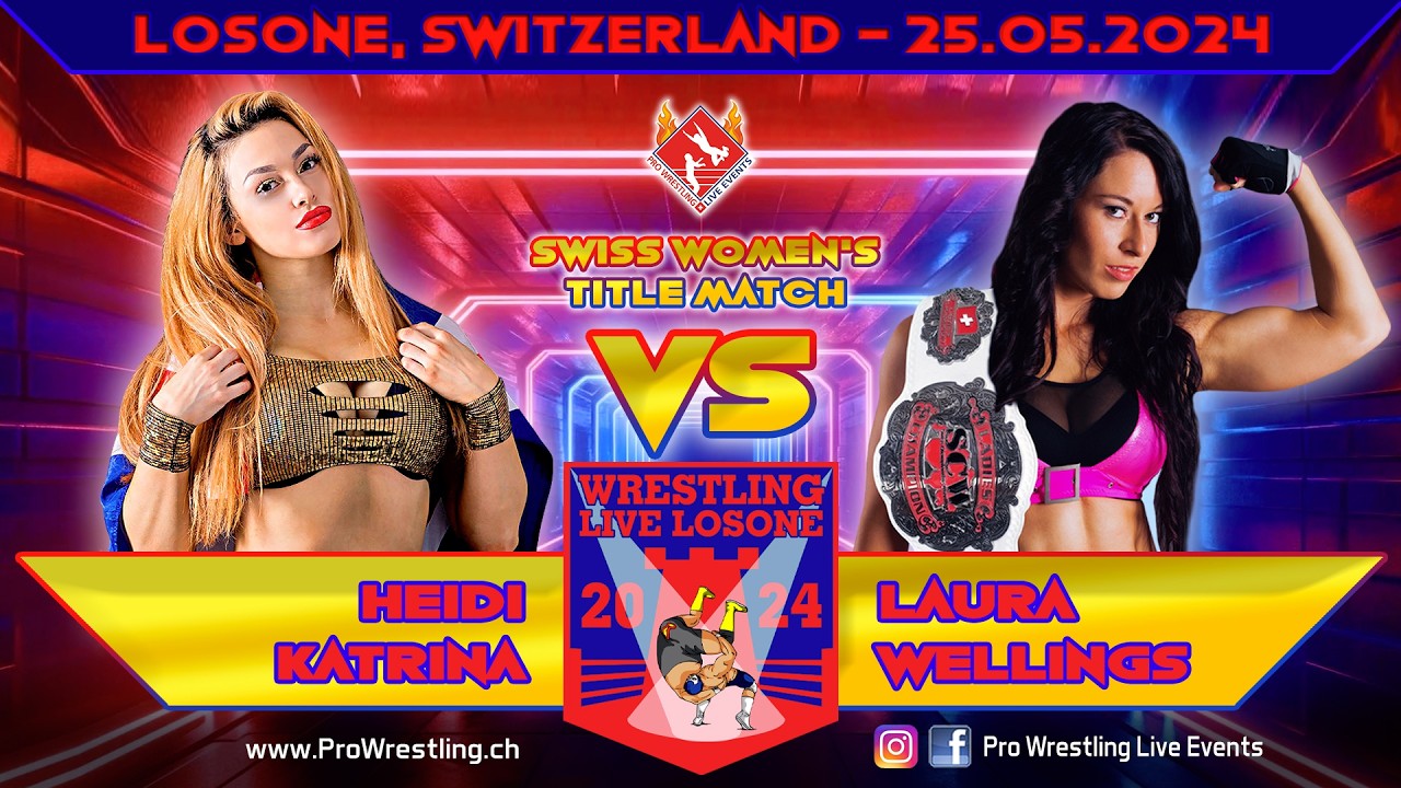 Heidi Katrina vs Laura Wellings - SWISS WOMEN'S TITLE MATCH - Wrestling Live Losone - 25.05.2024