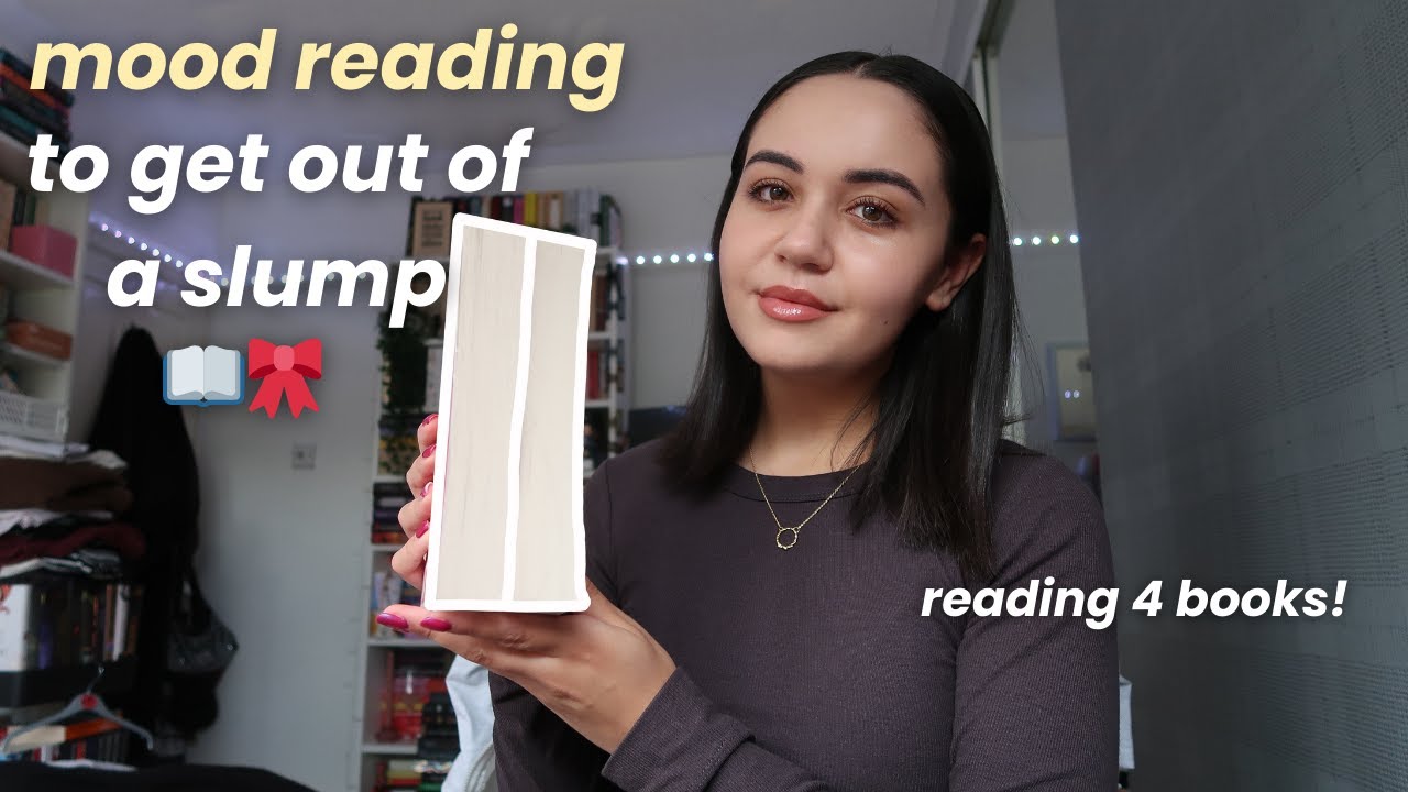 mood reading to get out of a slump 📖🎀 *reading vlog*