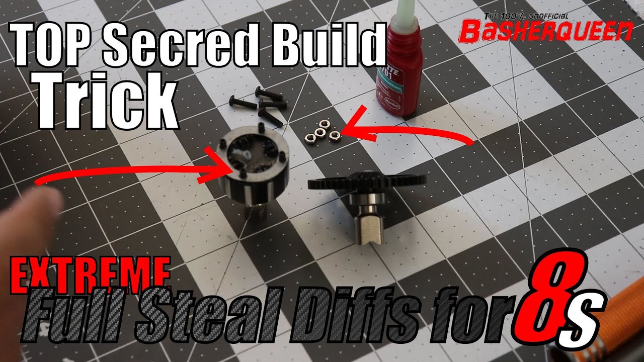 Basherqueen's Strato 8S - Build EP 2- ABSOLUTE EXTREME Differentials for $3,000 RC Car/Arrma Diffs 🚀