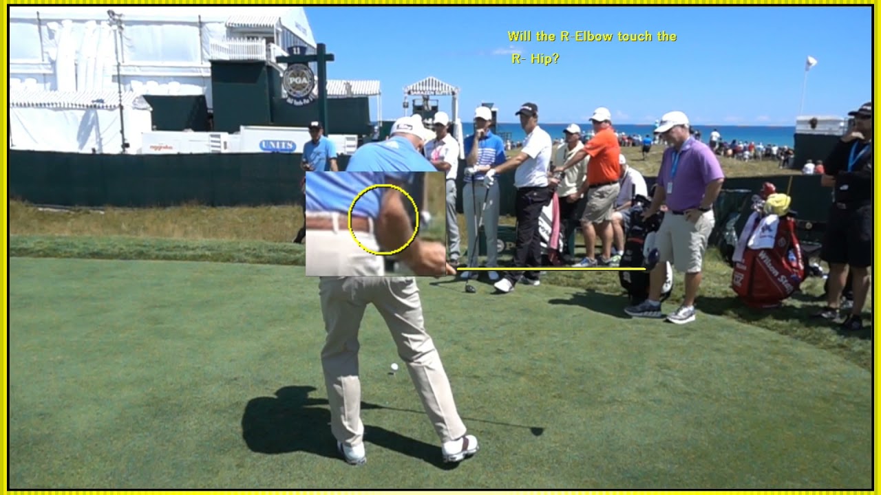 Bill Haas Golf Swing - Driver Back View Slow Motion Study