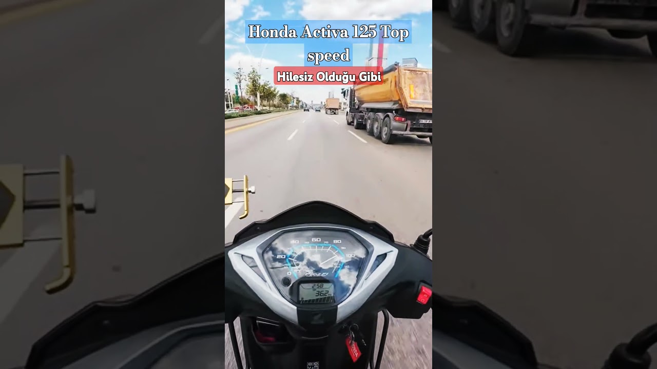 2024 Honda Activa 125 Top Speed Orjinal Hilesiz #motorcycle #motoekipman #motovlog #honda