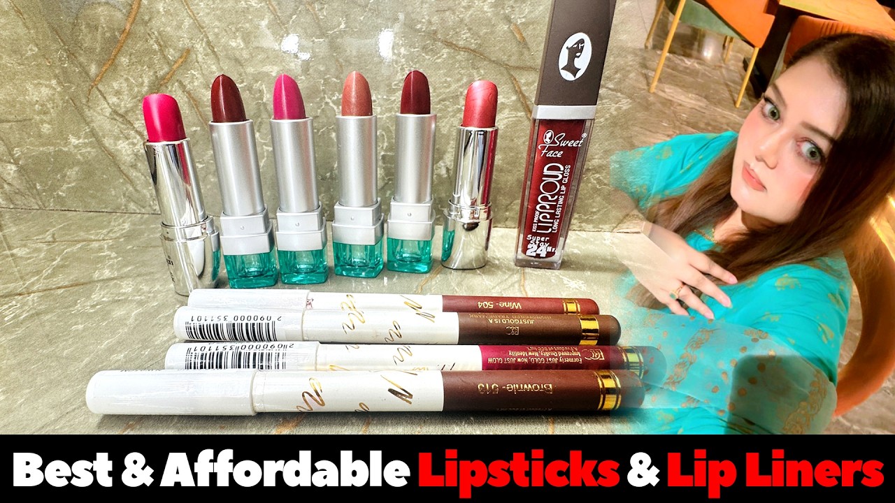 Best & Affordable Lipsticks, Lip Liners & Make Up Brushes | Cristine, Becute & Sweet Face Lipsticks