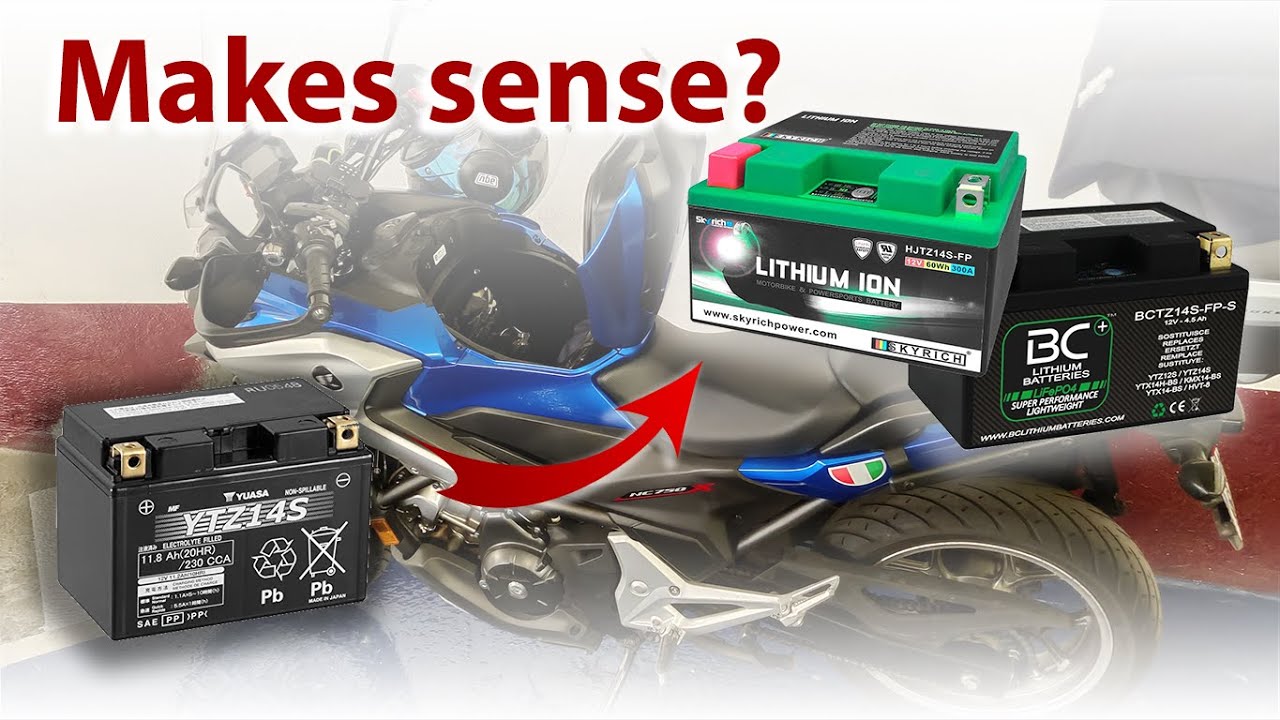 Batteria al Litio su una Moto: HA SENSO? Honda NC750X - YTZ14S vs. HJTZ14S-FP & BCTZ14S-FP-S