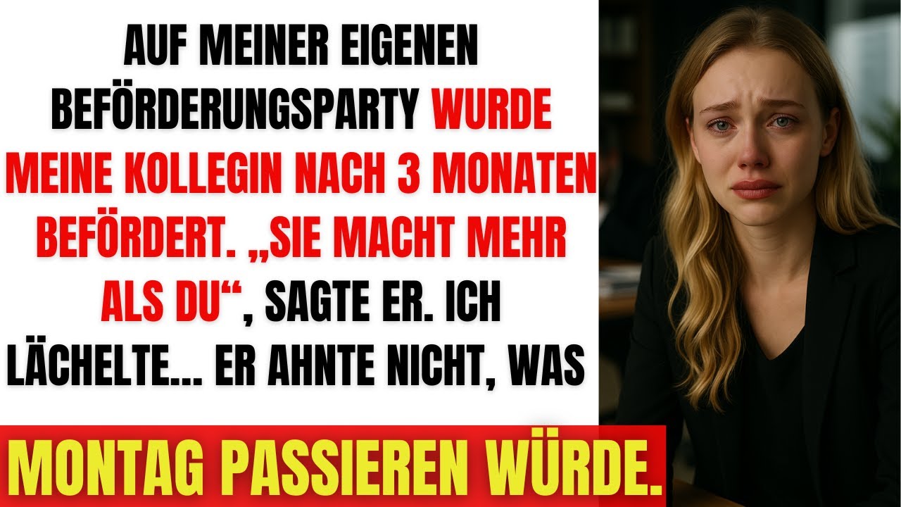 Mein Chef versprach mir die Bef&ouml;rderung &ndash; auf meiner Feier bekam sie meine Kollegin mit 3 Monaten