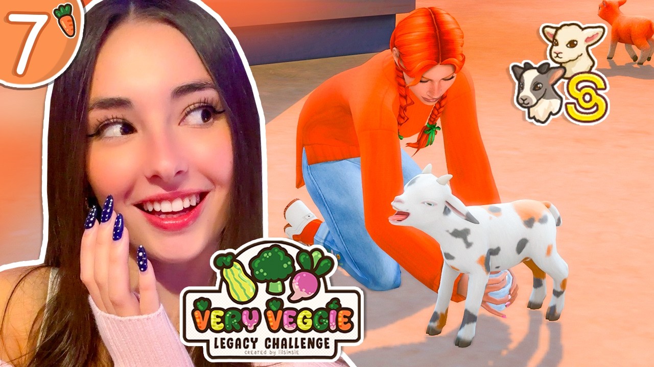 Mini Sheep and Mini Goats!! 🥕 Very Veggie Legacy Carrot #7