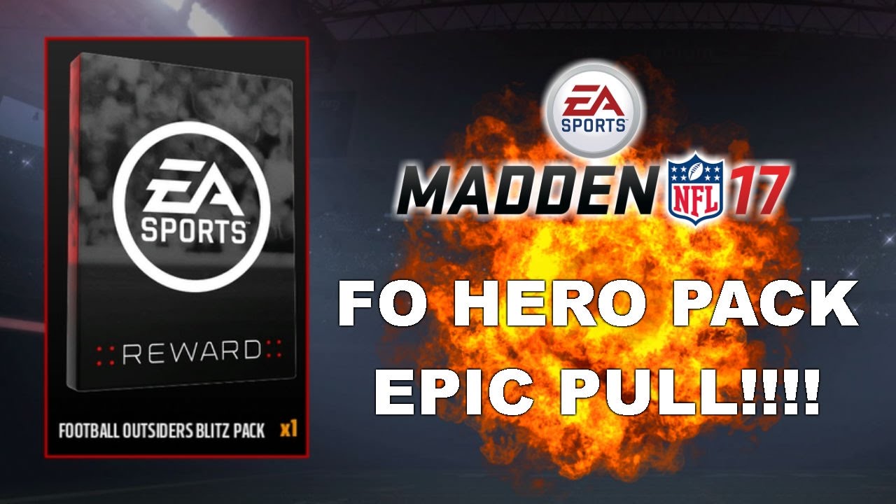 EPIC PULL!!!! FOOTBALL OUTSIDERS HERO PACK | MUT 17