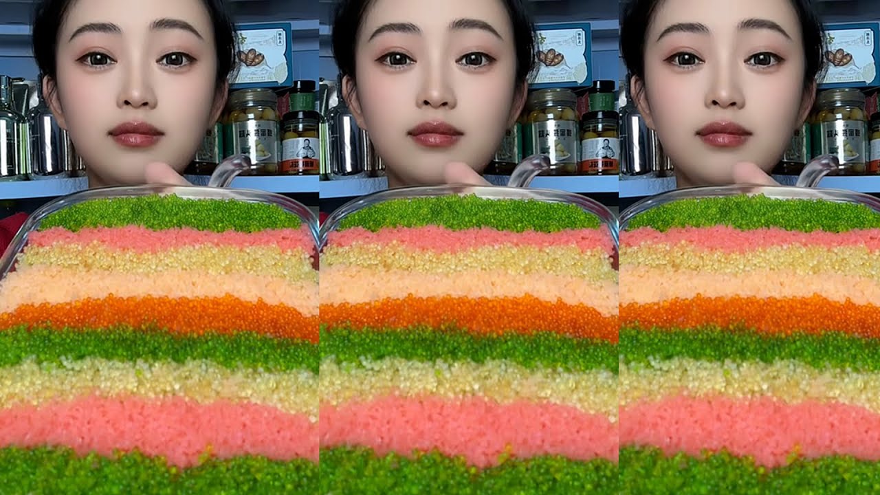Mitao _ Mukbang / ASMR TOBIKO EGGS | FLYING FISH ROE | EXTREME EATING SOUNDS