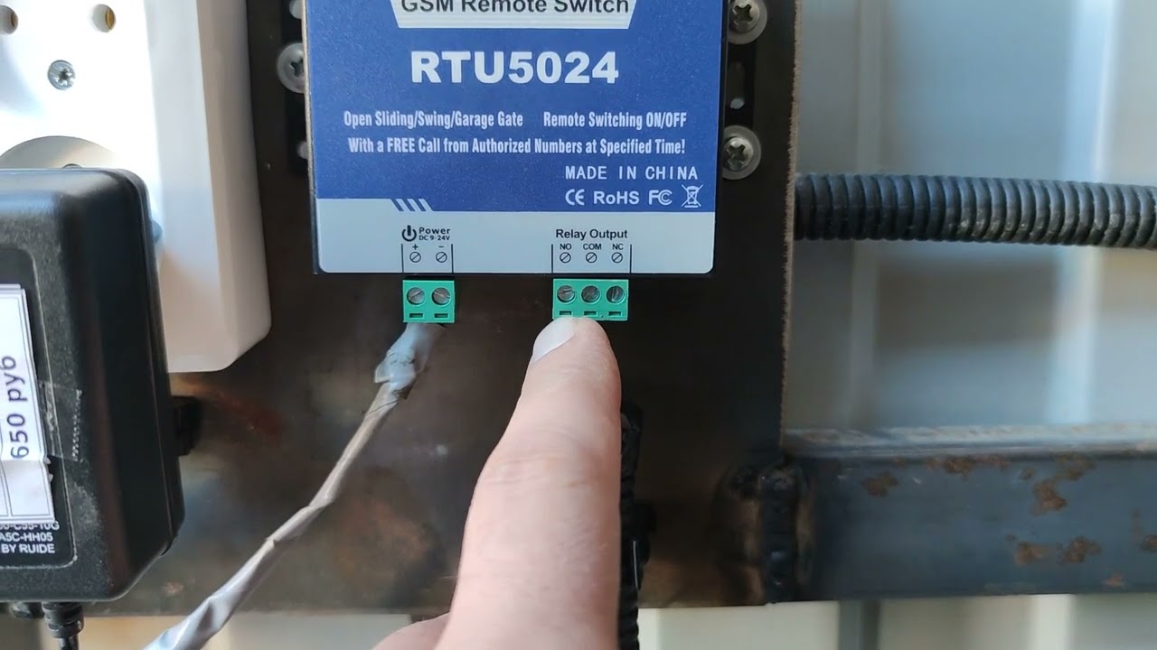 Подключение RTU 5024 для откатных ворот R-TECH