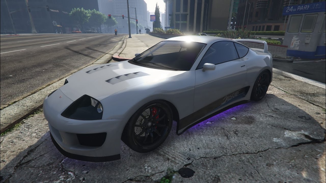 Trying to sync the Eurobeat while drifting with the Supra Mk4: GTA Online