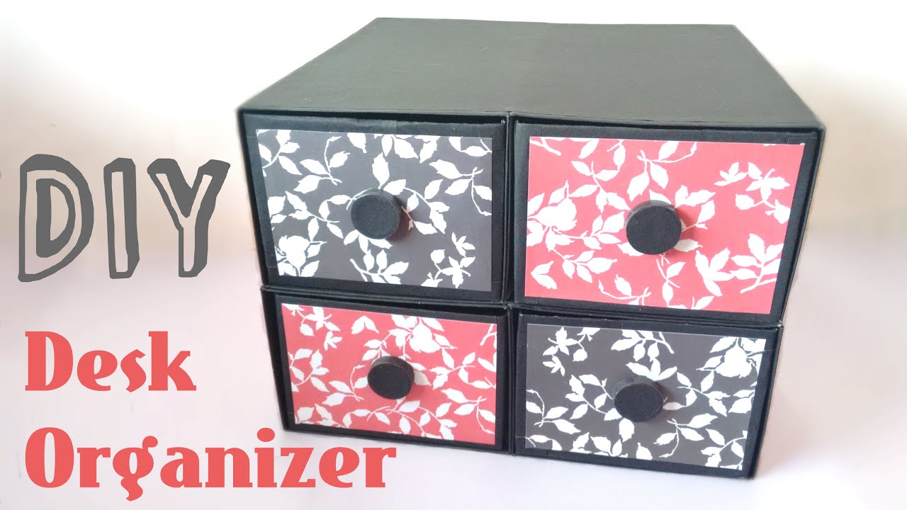 DIY Desk Organizer | Drawers | By Srushti Patil