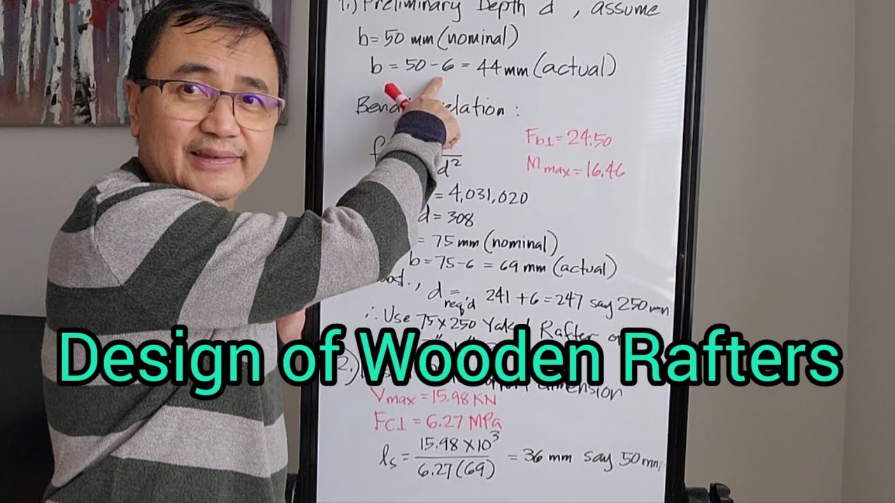 Design of Wooden Rafters-Tagalog