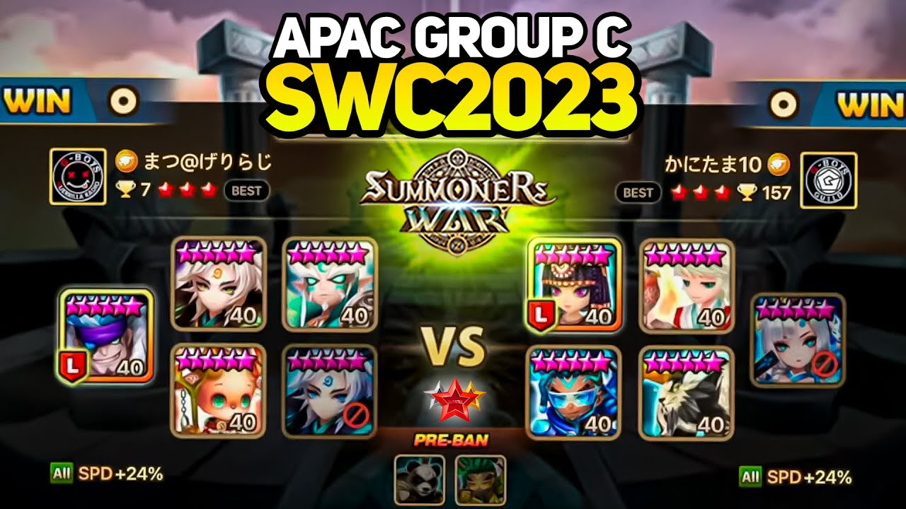 MATSU vs KANITAMA (BO3). SWC2023 APAC Preliminary Group C Day 1 - Summoners War