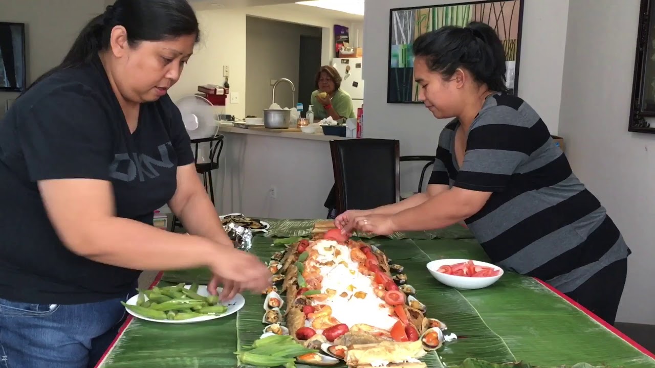 How to prepare Boodle fight Filipino style #fyp #proudpinoy #kapampanganku