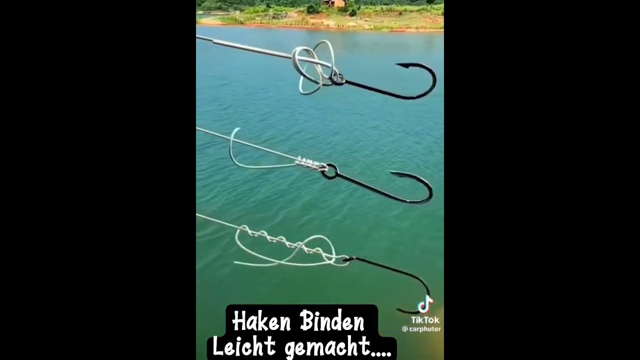 Haken binden leicht gemacht und schnell... #angeln #fishing #totorial