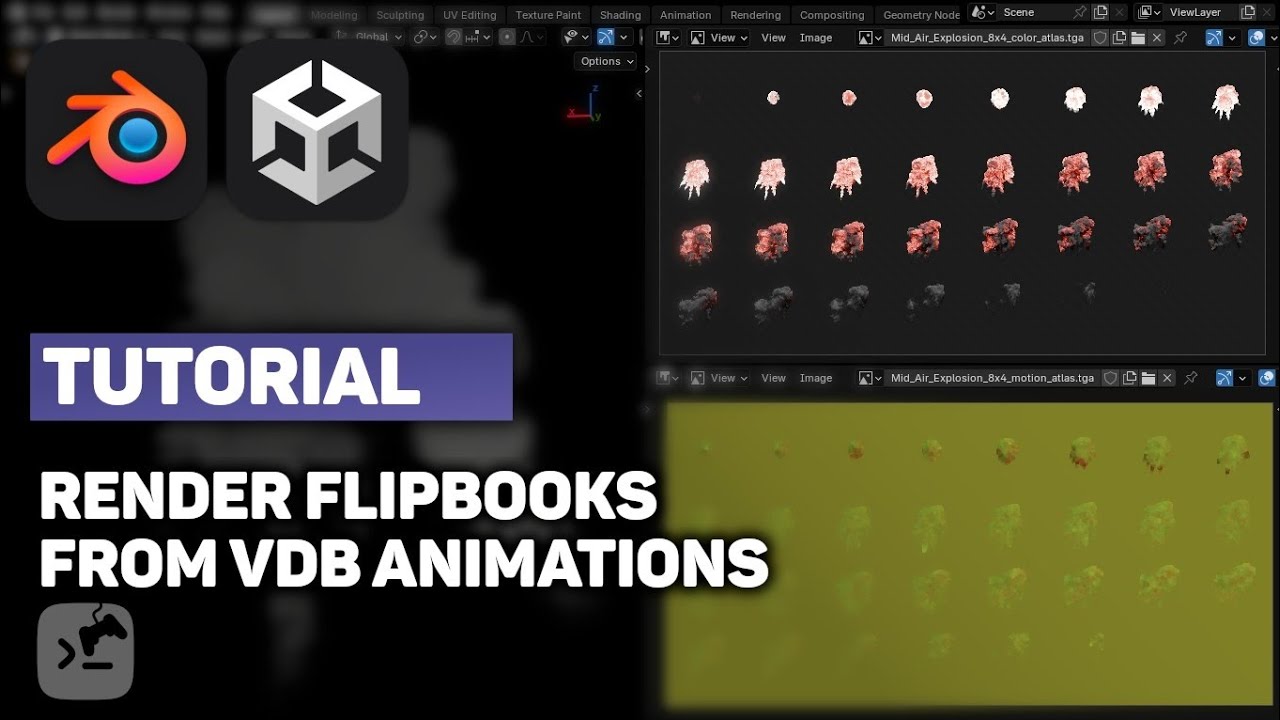 VDB → Flipbook  (Game VFX Blender Tutorial)