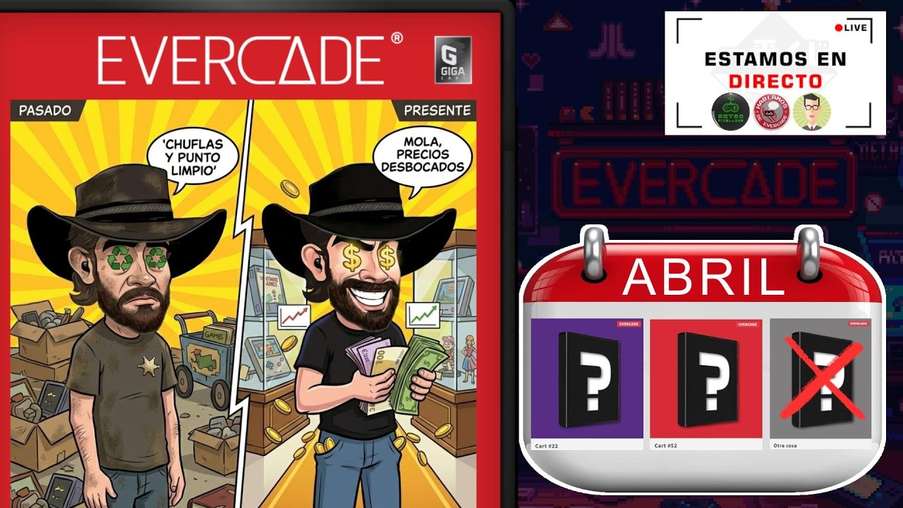 &iquest;Evercade ya no es &lsquo;punto limpio&rsquo;? El cambio de Spinecard + algo de Abril filtrado #directo