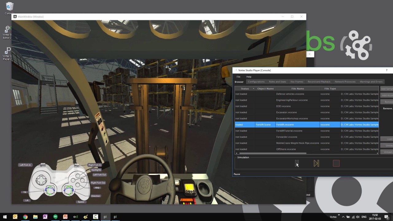 Distributing a Simulation with the Vortex Studio Player Part 1 - Loading an Application