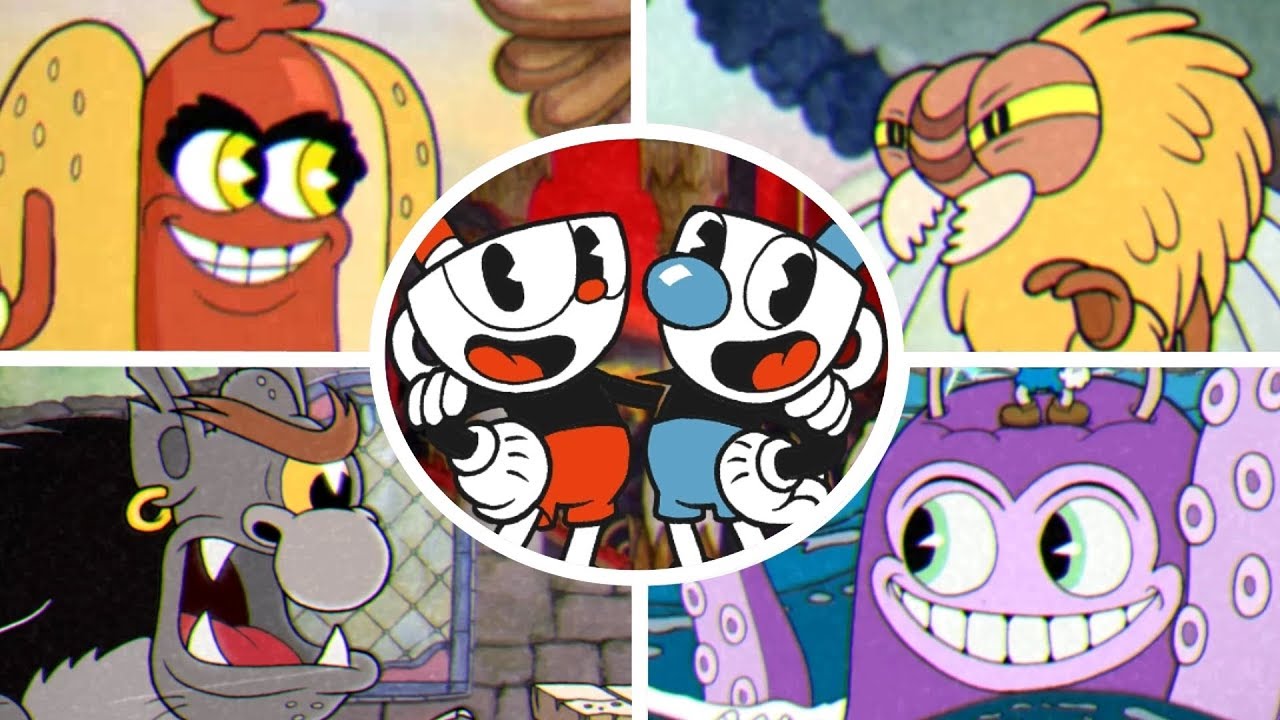 Cuphead - All Run 'n Gun Levels (2 Player)