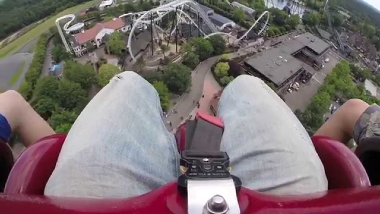 SCREAM Höchster GYRO DROP Tower !!! Heide Park Soltau Free Fall Tower