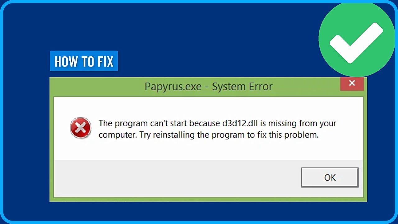 How To Fix D3D12.dll Missing From Your Computer Error in Windows 11/10/8/7 (2025)
