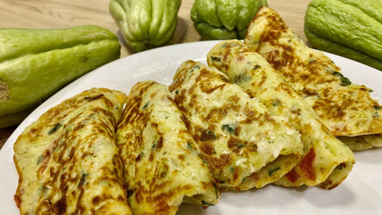 MISTURE CHUCHU EM 1 OVO E ESTÁ PRONTO, A MELHOR PANQUECA QUE VAI COMER! SERVE PARA ALMOÇO OU LANCHE