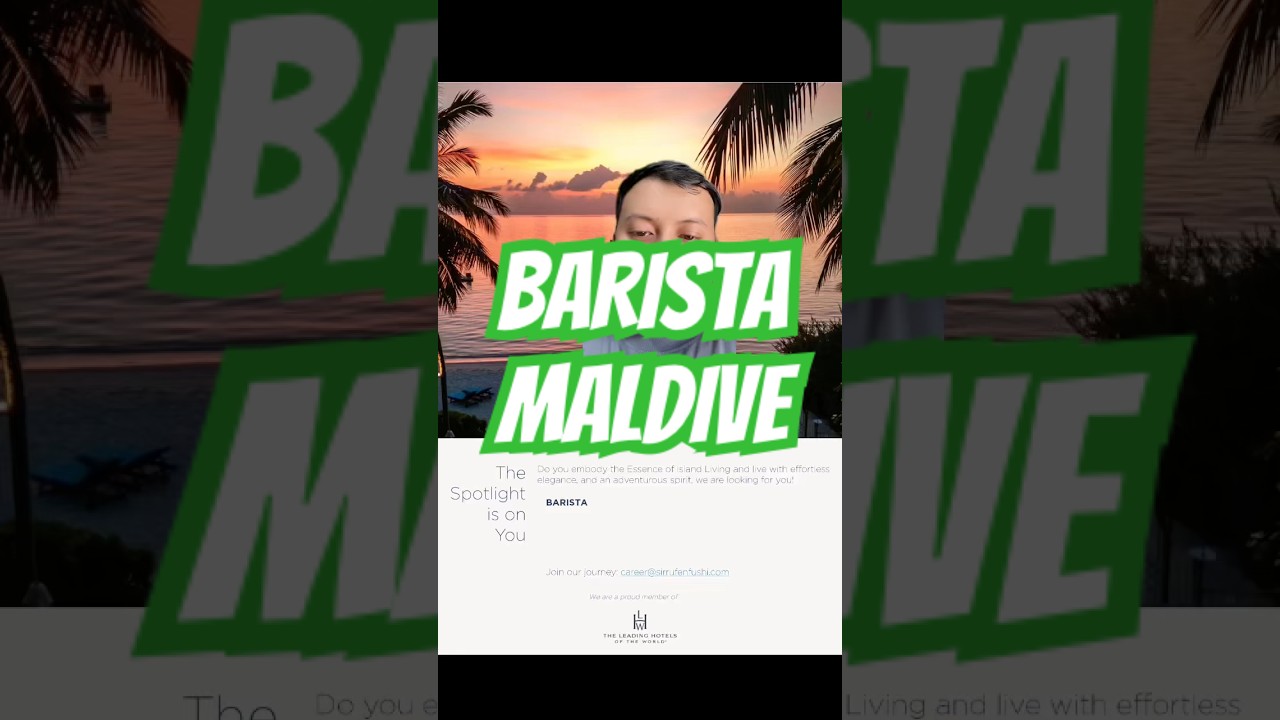 Loker terbaru barista di Maldive 2025 #lokerluarnegeri #barista #maldives #shorts