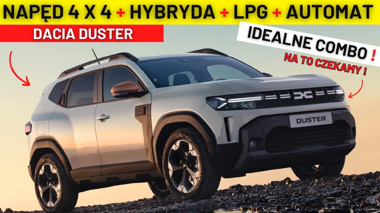 DACIA DUSTER 4X4 2025 - AUTOMAT, HYBRYDA, LPG,  WSZYSTKO CZEGO POTRZEBUJESZ!