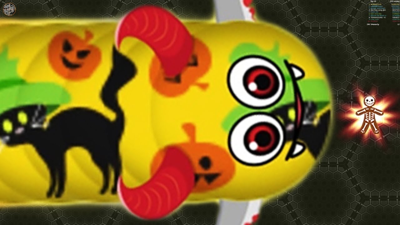 Wormate.io Halloween Skins Update Epic Wormateio Best Trolling Pro Never Mess With Tiny Snake!
