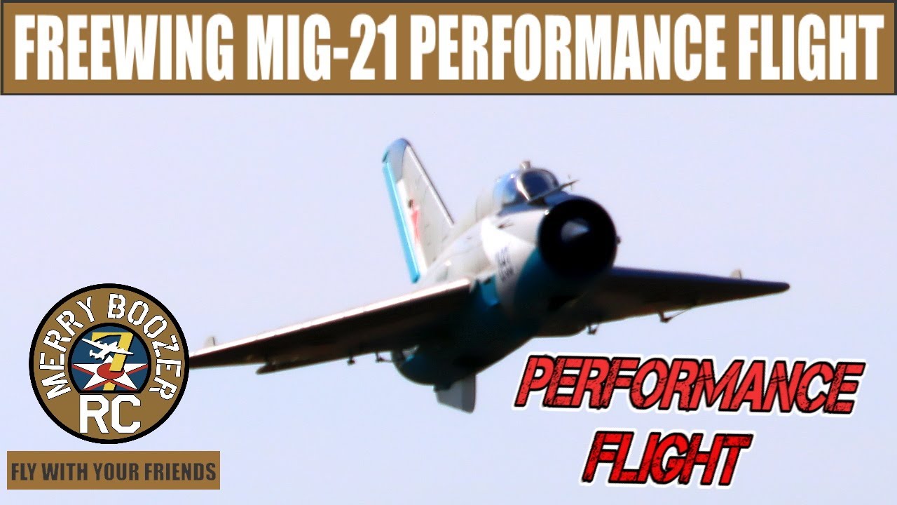 Freewing Mig-21 Blue 80mm EDF Jet Performance Flight