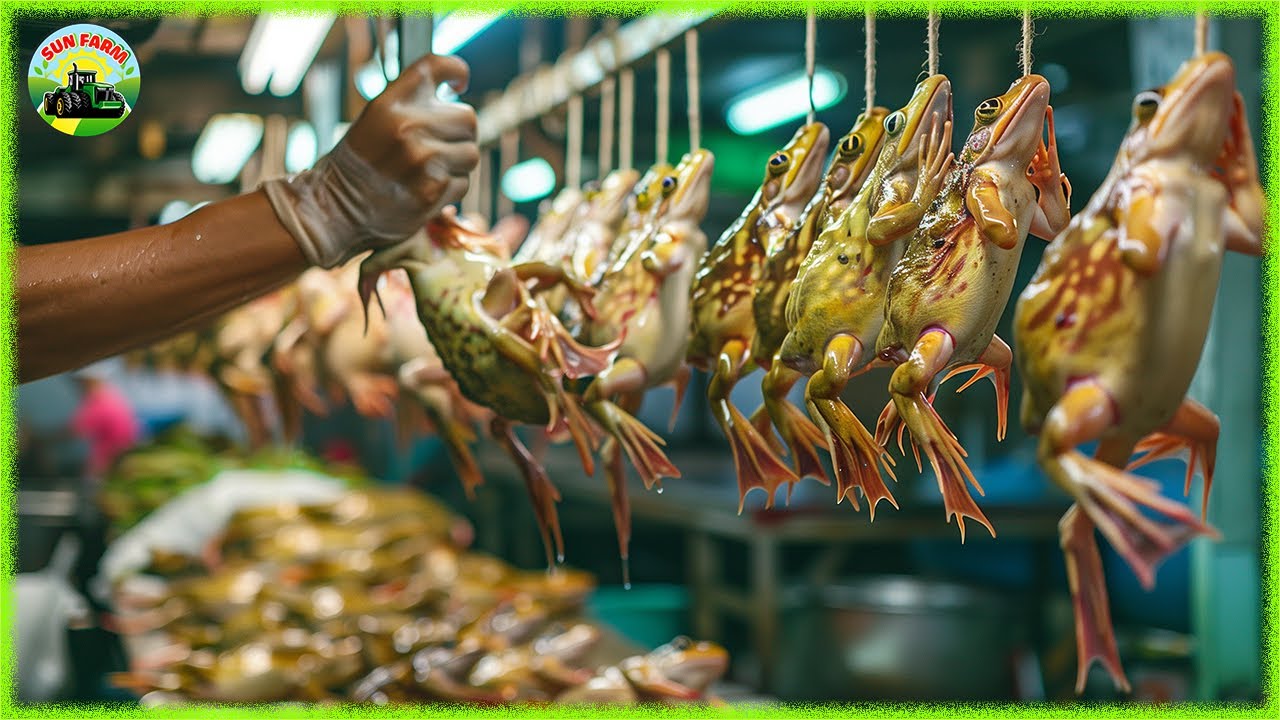 Frog Farm - How Farmer Raised and Frog Meat in Factory | Processing Factory - SUN Farm