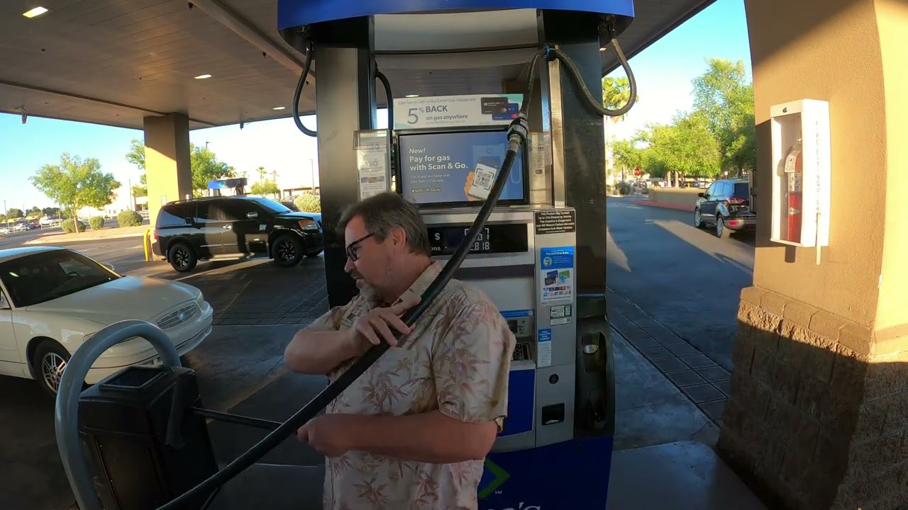Houston, we have Gas, $4.49, Sam's Club Gas Station, 1225 N Gilbert Rd, Gilbert, Arizona, 8 May 2022