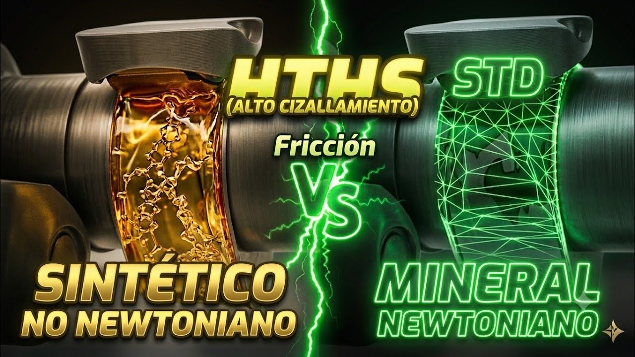 [ TUTORIAL EFECTO NEWTONIANO ] El Aceite Base Sint&eacute;tico Tiene Menor HTHS que  el  Mineral GRUPO I