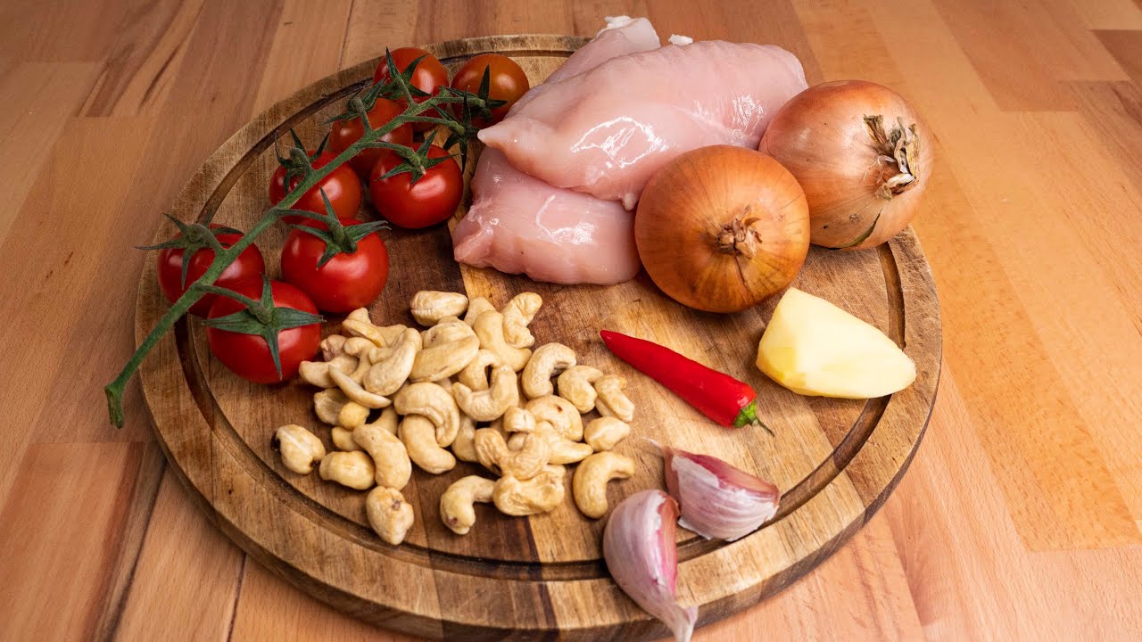 Вкусный цыпленок с орехами кешью и чили. #leckereien
