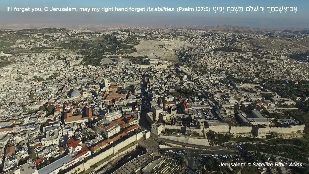 Jerusalem, Aerial Video from the West
