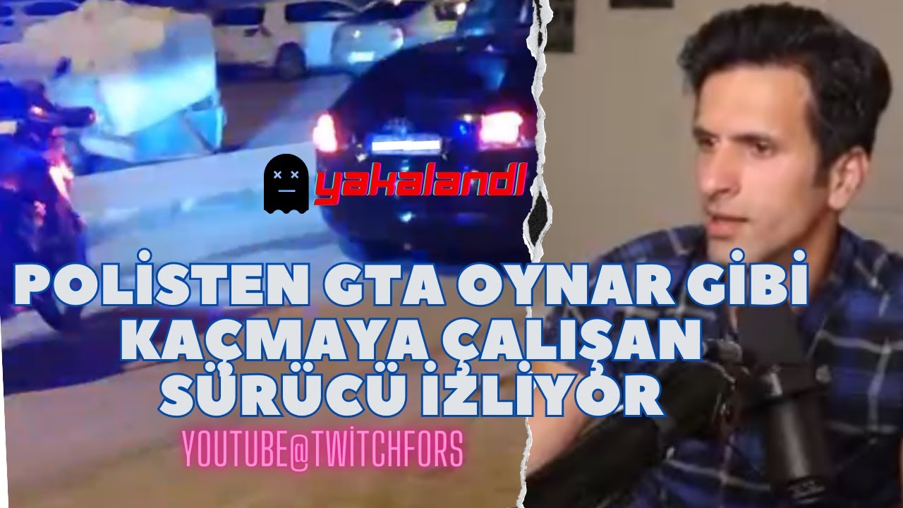 AMERİKALI AYNASIZ POLİSTEN GTA OYNAR GİBİ KAÇMAYA ÇALIŞAN SÜRÜCÜ İZLİYOR