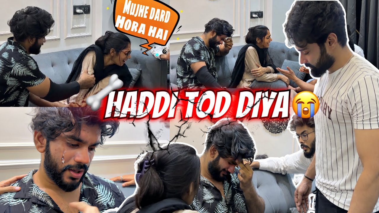 Haddi Tod Diya Zeeshan 🦴😭Ne Huda Appi Ki | Prank On Zeeshan | Fokats | Abresh & Zeeshan