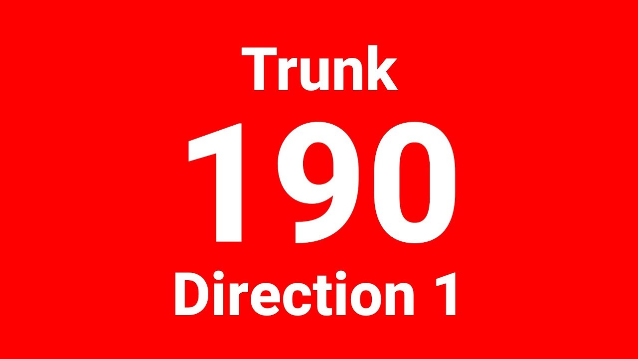 Hyperlapse - SMRT Bus Service 190 (Direction 1)